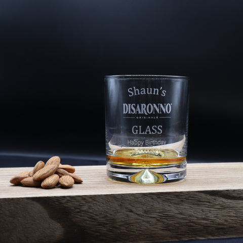 Personalised Glass Tumbler - Disaronno Design