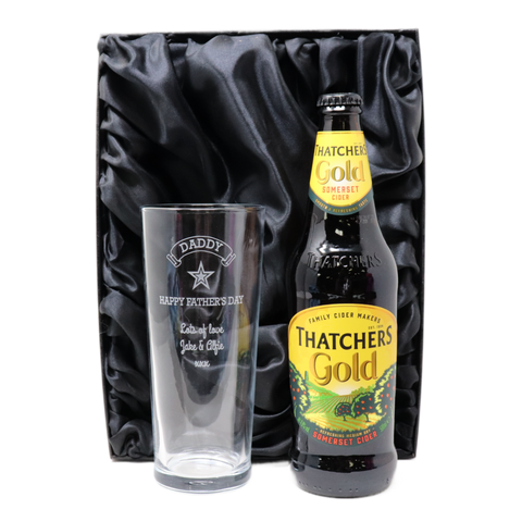 Personalised Pint Glass & Beer/Cider - Father's Day Design