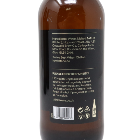 Personalised Kraft Beer Box & 3 Bottles of Hawkstone Gift Set - Father Christmas Label