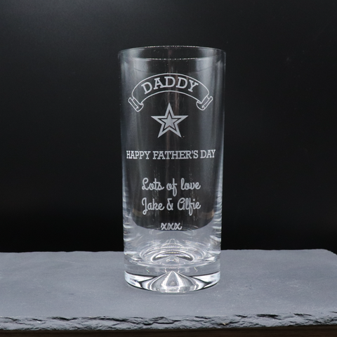 Personalised Highball Glass - Fathers Day Design