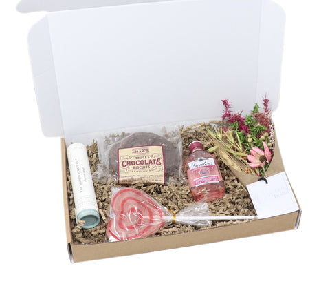 Flowers, Treats & Gordon's Pink Gin Letterbox Gift
