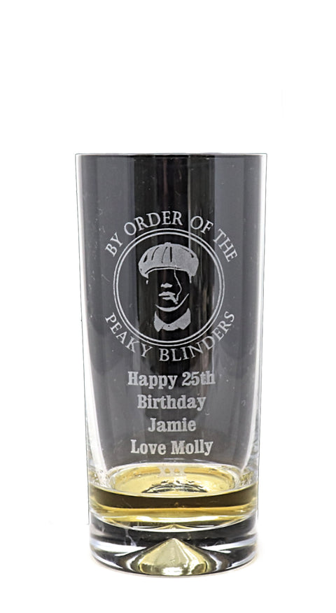 Personalised Highball Glass - Peaky Blinders Design