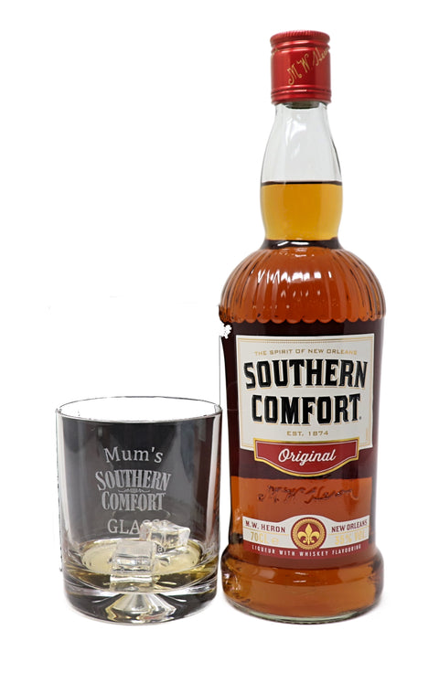 Personalised Glass Tumbler & 70cl Southern Comfort - Southern Comfort Design