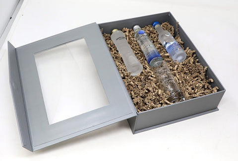 Personalised Tall Shot Glass & Premium Vodka in Presentation Gift Box