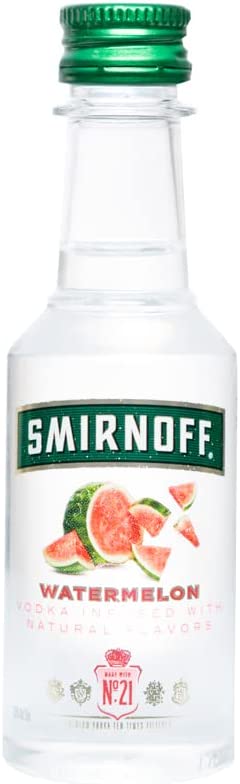 Smirnoff Watermelon Flavoured Vodka Miniatures 5cl Miniature - Pack of 10