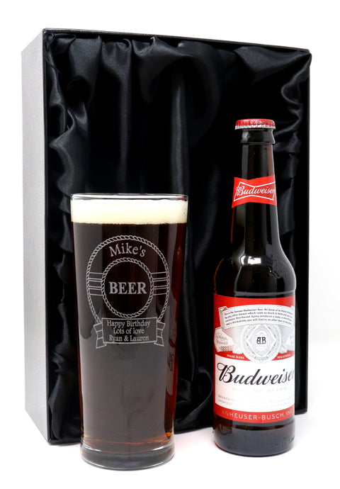 Personalised Pint Glass & Beer - Beer Design