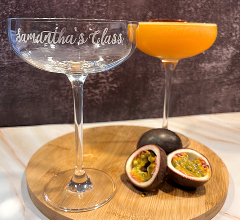 Personalised Porn Star Martini Cocktail Glass