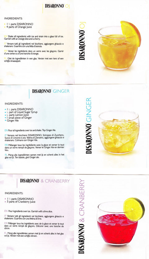 Personalised Pair of Crystal Highball Glasses & 50cl Disaronno
