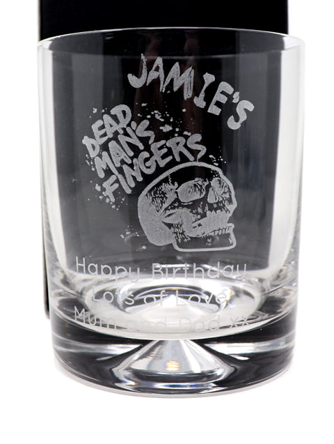 Personalised Dead Man's Fingers Rum Hamper with Engraved Rum Glass