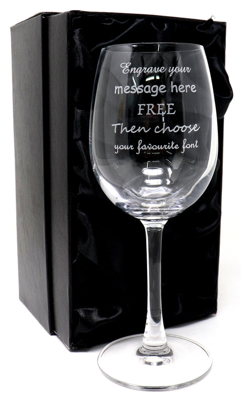 Personalised Reserva Wine Glass