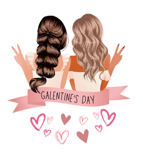 Galentine's Day Design Valentines Edible Cocktail Drink Toppers