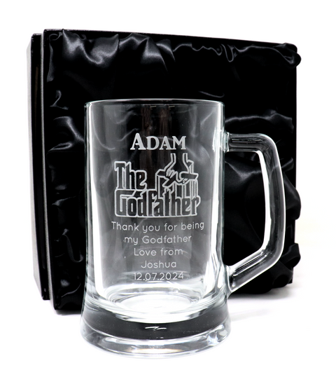 Personalised Pint Glass Tankard - The Godfather Design