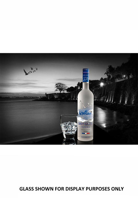 Personalised Highball Glass & 70cl Grey Goose - Banner Design