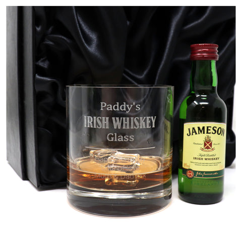 Personalised Premium Glass Tumbler - Irish Whiskey Design