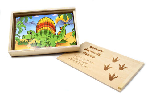 Personalised Wooden Dinosaur Puzzles