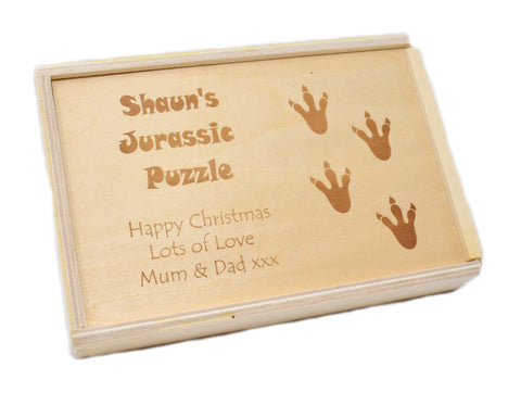 Personalised Wooden Dinosaur Puzzles