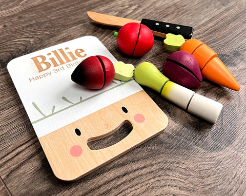 Personalised Children's Wooden Mini Chef Chopping Board