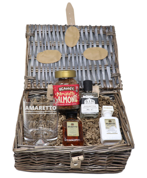 Personalised Disaronno Amaretto Hamper & Beanies Coffee