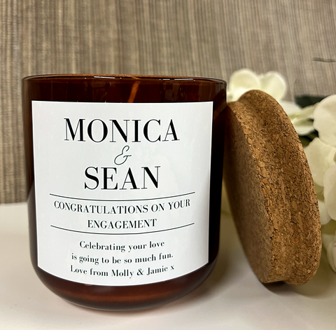 Personalised Engagement Design Scented Candle