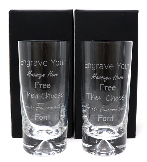 Personalised Luxury Grey Goose Vodka Gift Hamper & Pair of Highball Glasses