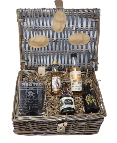 Personalised Pirates Spiced Rum Gift Hamper