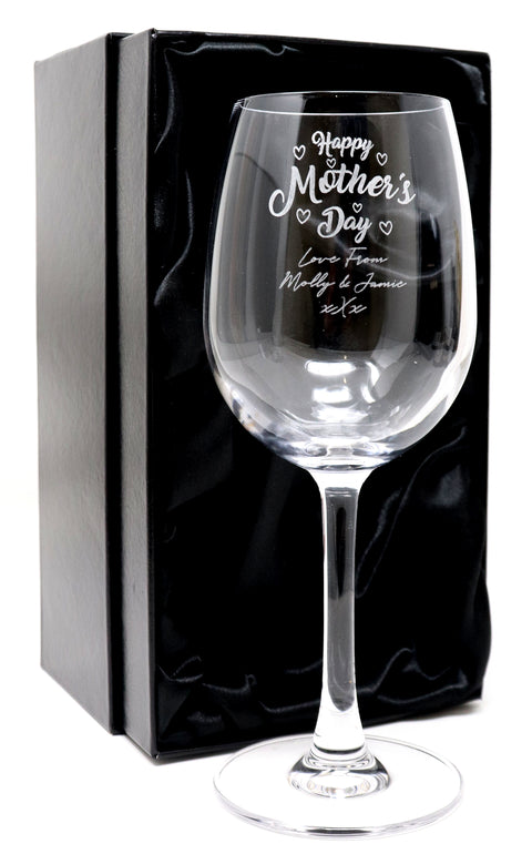 Personalised Reserva Wine Glass - Mother's Day Design