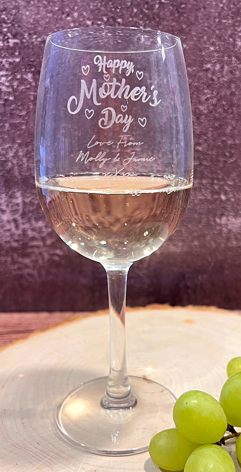Personalised Reserva Wine Glass - Mother's Day Design
