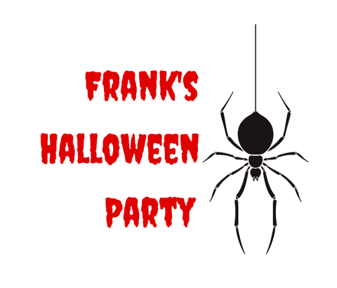 Personalised Halloween Party Spider Design Edible Cocktail Drink Toppers