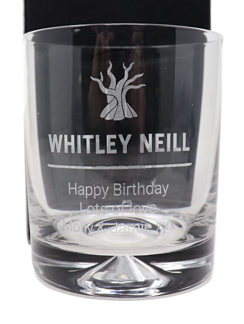 Personalised Whitley Neill Gin Gift Hamper with Engraved Glass