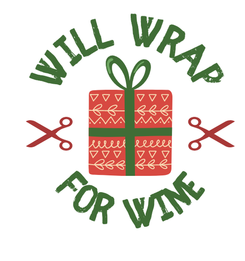 Wrap For Wine Christmas Design Edible Drink Toppers
