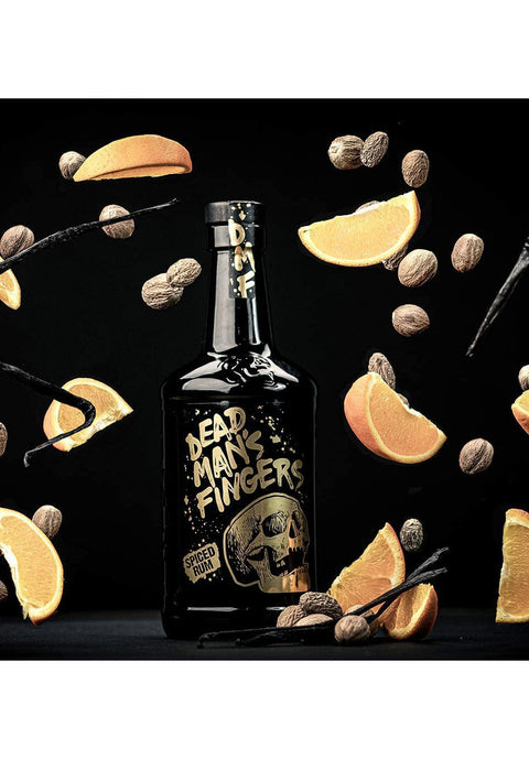 Personalised Crystal Rum Glass Tumbler & 70cl Dead Man's Fingers Spiced Rum