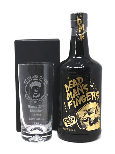Personalised Highball Glass & Alcohol - Peaky Blinders Design