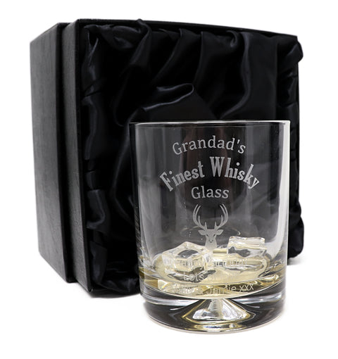 Personalised Glass Tumbler - Finest Whisky Design