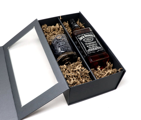 Personalised Glass Tumbler & 70cl Jack Daniels - Jack Daniels Design