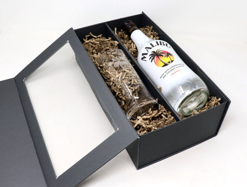 Personalised Highball Glass & Malibu - Label Design