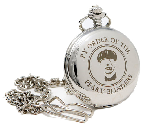 Personalised Silver Pocket Watch - Peaky Blinders Design