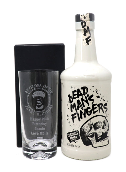 Personalised Highball Glass & Alcohol - Peaky Blinders Design