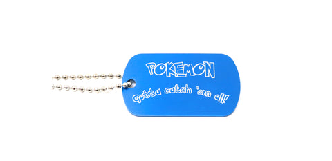 Personalised ID Tag Necklace - Pokemon Design
