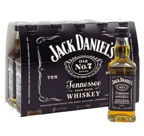 Jack Daniels Miniatures 5cl - Pack of 10