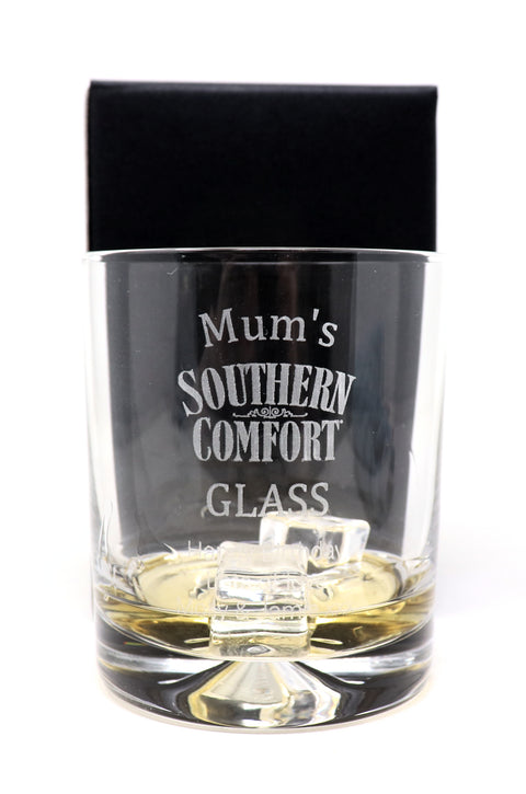 Personalised Glass Tumbler - Southern Comfort Design