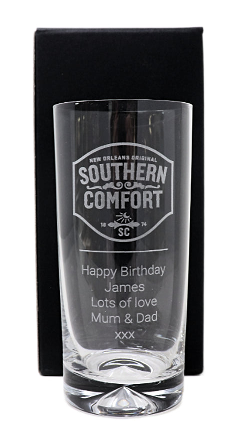 Personalised Highball Glass & 70cl Southern Comfort - Label Design